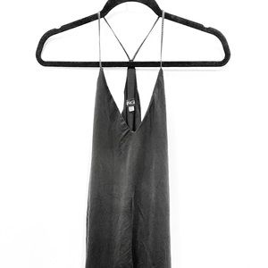 Double Layered Suede Tank w/ Leather Straps